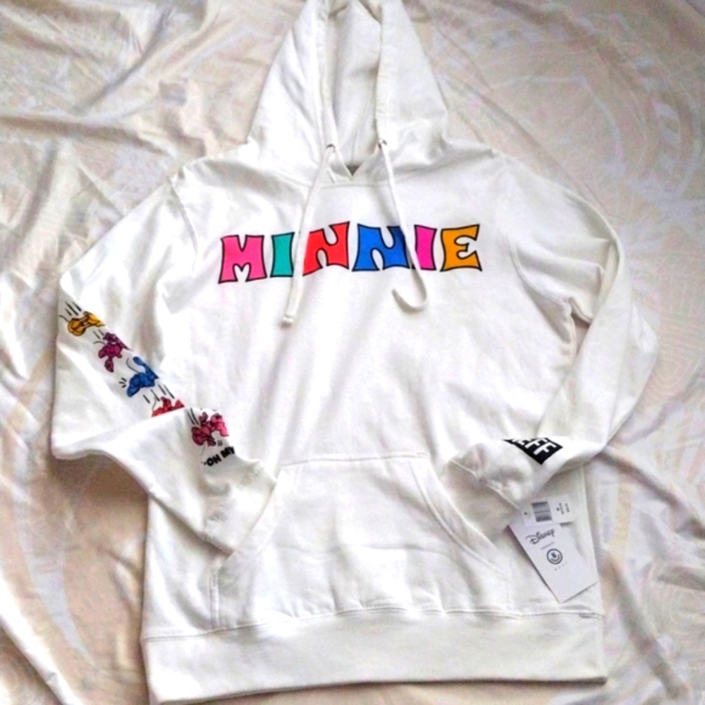 New Disney Minnie MOUSE Hoodie Size Medium